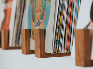 Flip Record Display Shelf