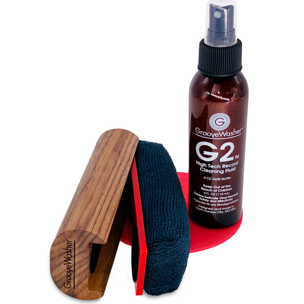 Walnut Record Cleaning Kit - Deep Cut